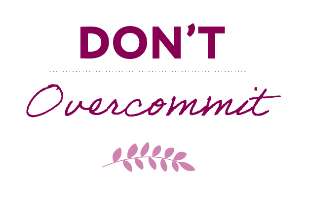 Don't Overcommit